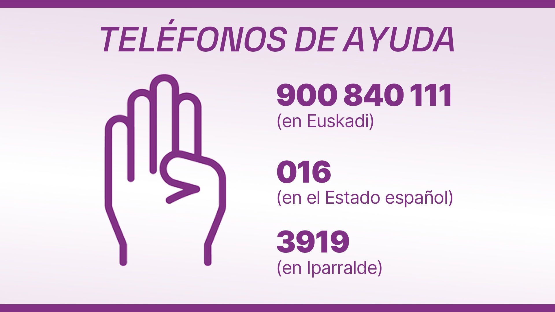 Teléfonos de ayuda