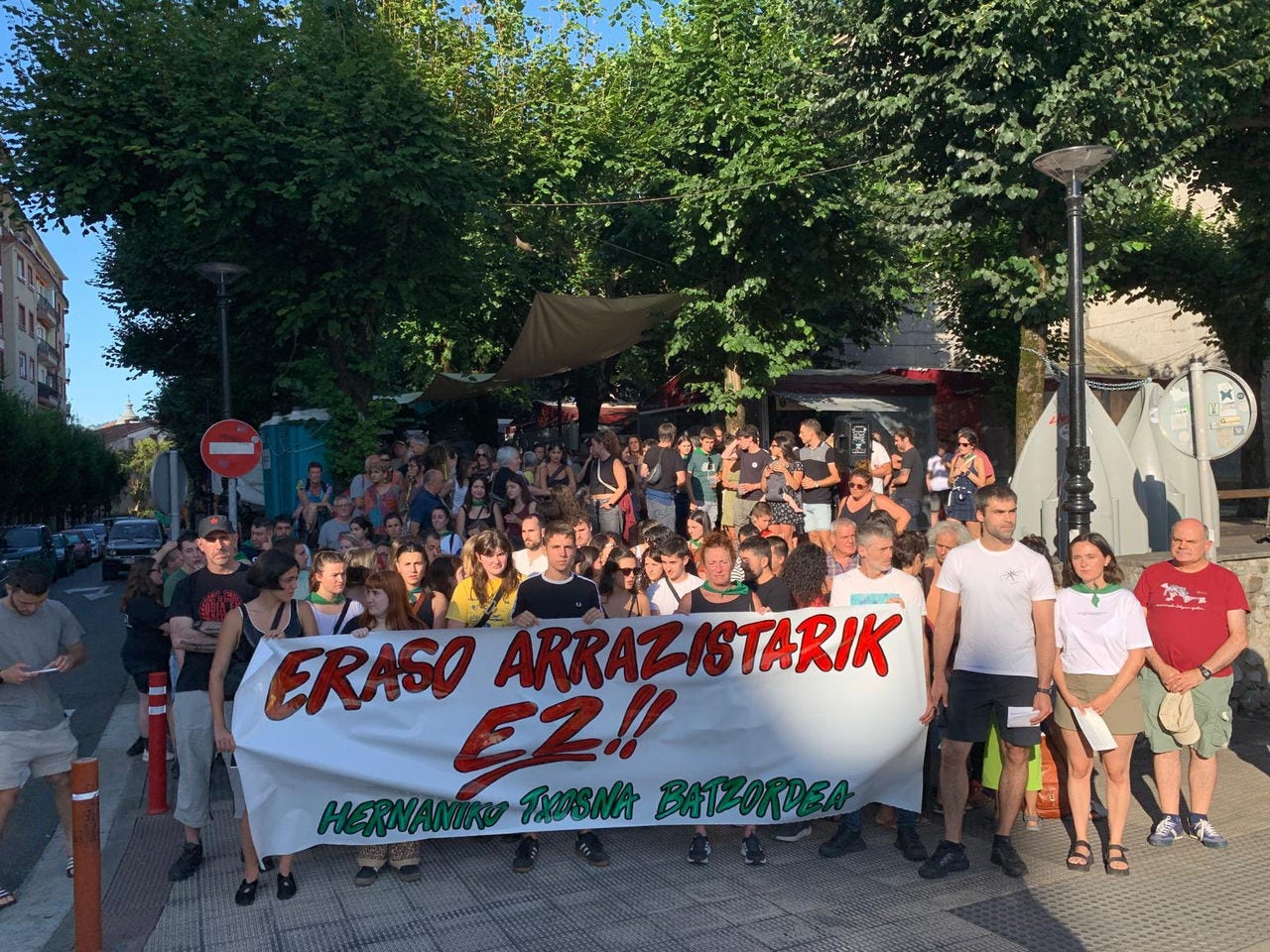 Kontzentrazioa Hernanin (Gipuzkoa). Irudia: Txozna Batzordea