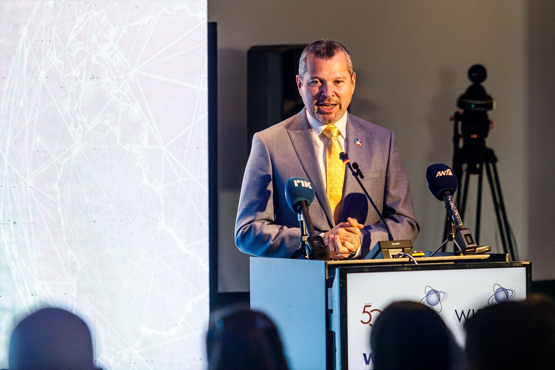 Imagen de archivo. October 10, 2024, Limassol, Limassol, Cyprus: IMO Secretary-General ARSENIO DOMINGUEZ is giving his speech during the conference, Limassol, Cyprus, on Oct. 10, 2024. The Wista International AGM & Conference 2024 is taking place at Amathus Hotel in Limassol, Cyprus.



Europa Press/Contacto/Kostas Pikoulas

10/10/2024