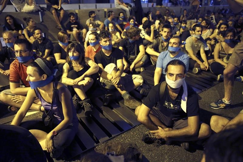 Ley mordaza Ley Seguridad Ciudadana Mozal Legea protestak. EFE