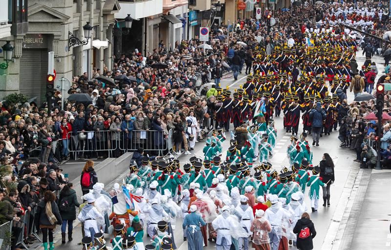 Imagen de la tamborrada infantil celebrada en 2019. Foto: EFE