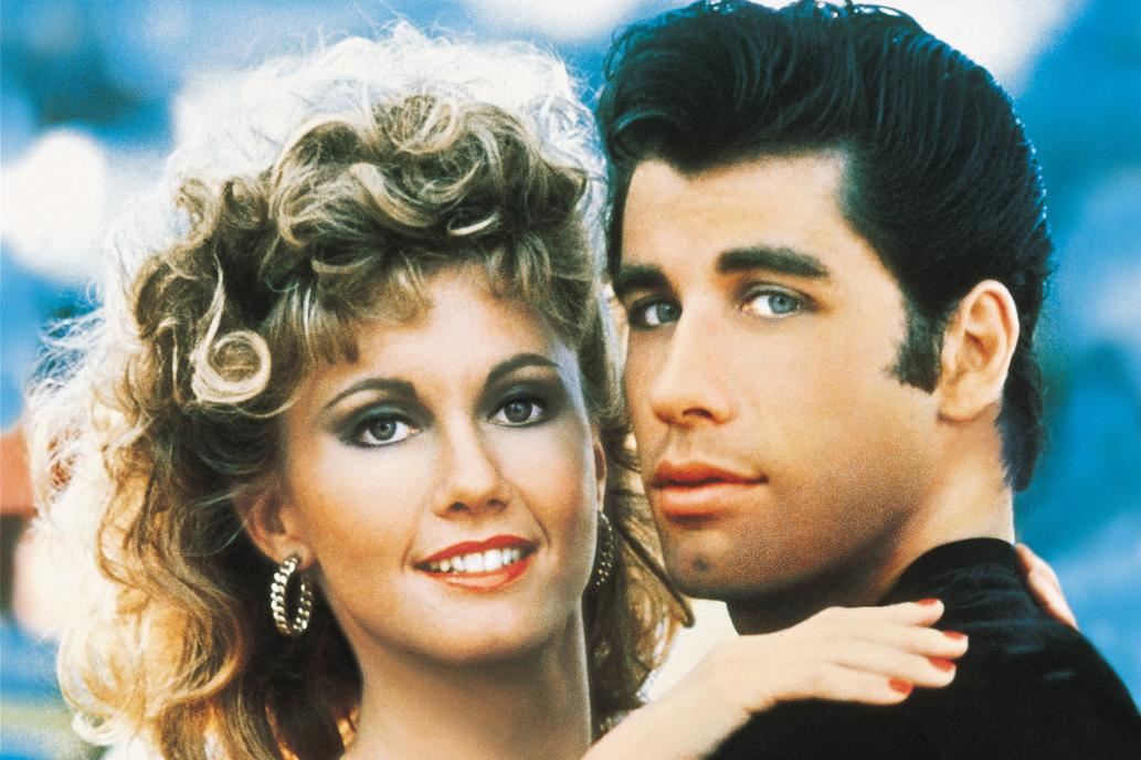 Olivia Newton-John y John Travolta, en "Grease"