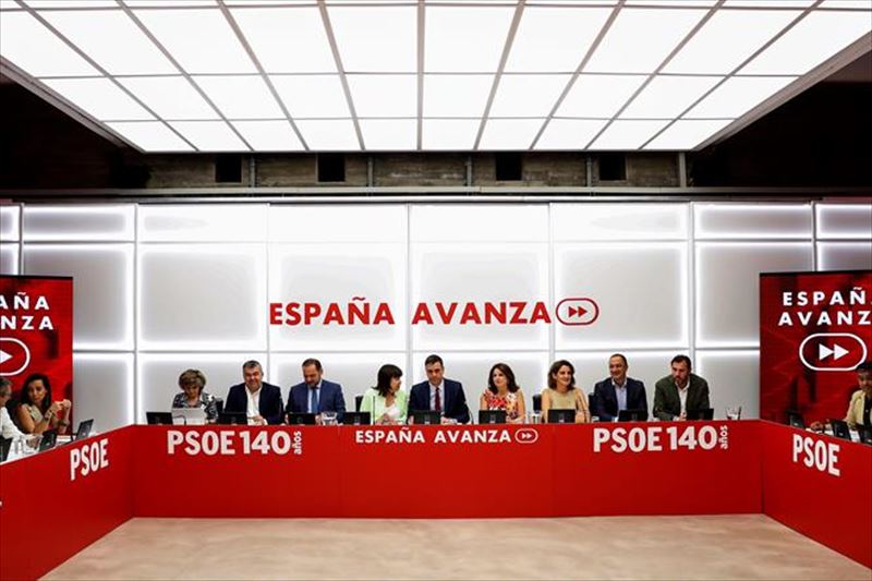 Una reunión de la Ejecutiva del PSOE. Foto de archivo: EFE