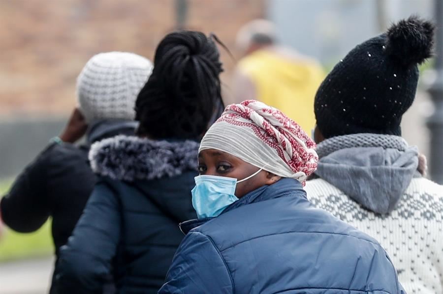 Migrantes en Irun. Foto de archivo: EITB Media
