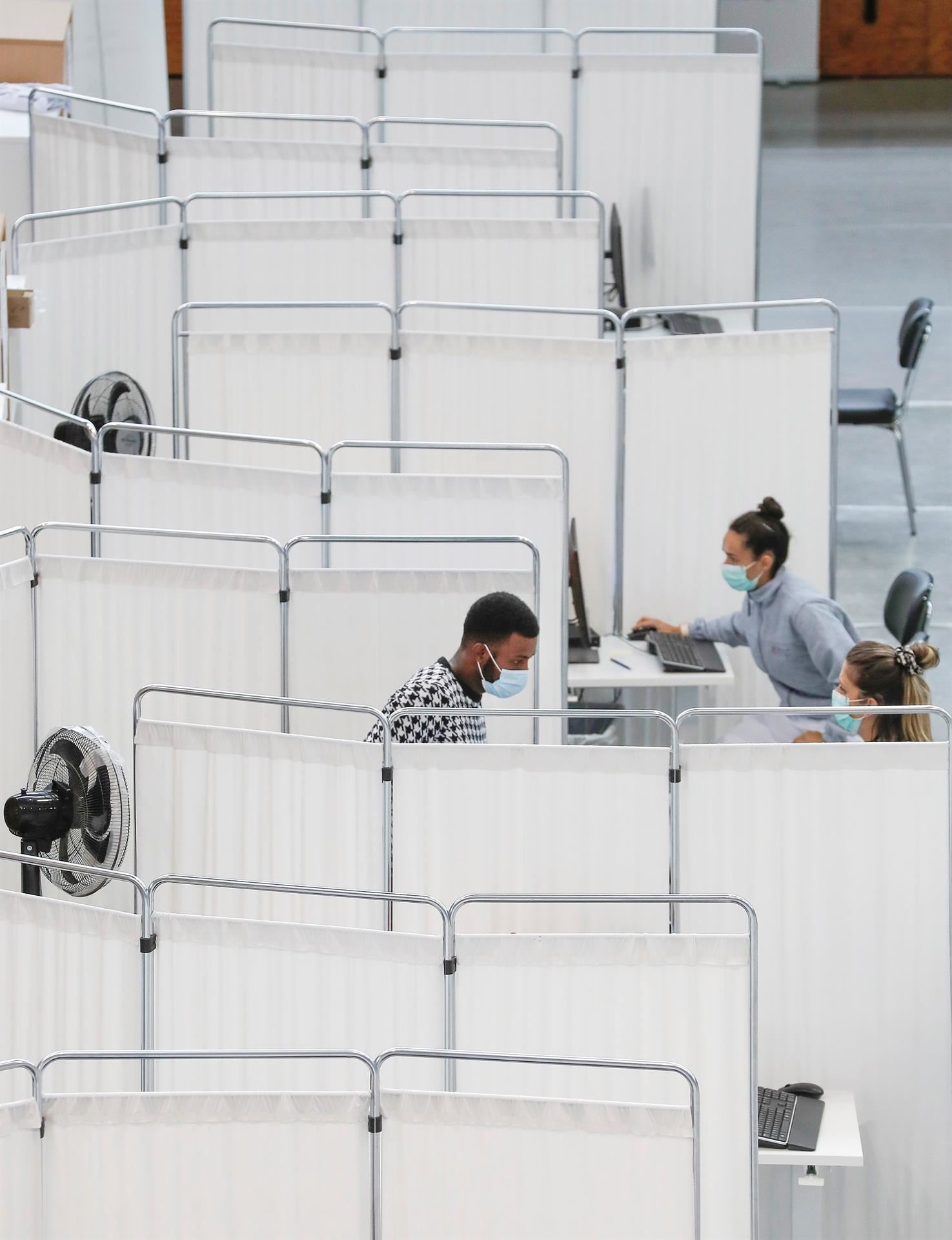 Vacunódromo de Pamplona. Foto de archivo: EFE