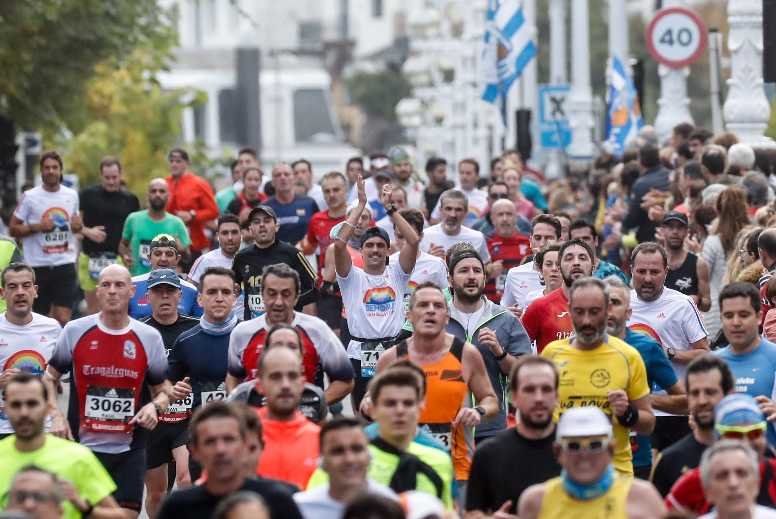 Imagen de la Behobia-San Sebastián.