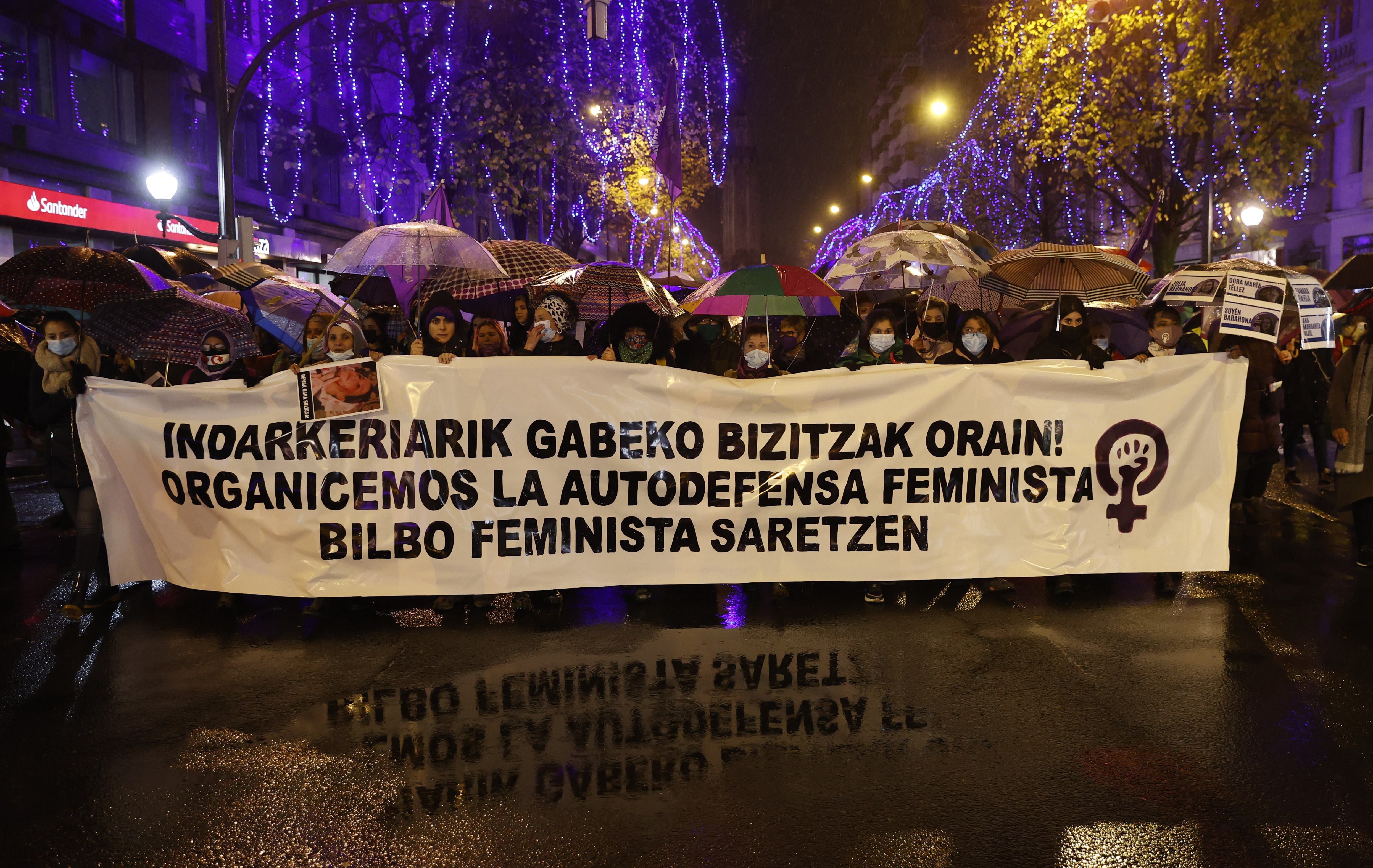manifestacion 25N Bilbao EFE