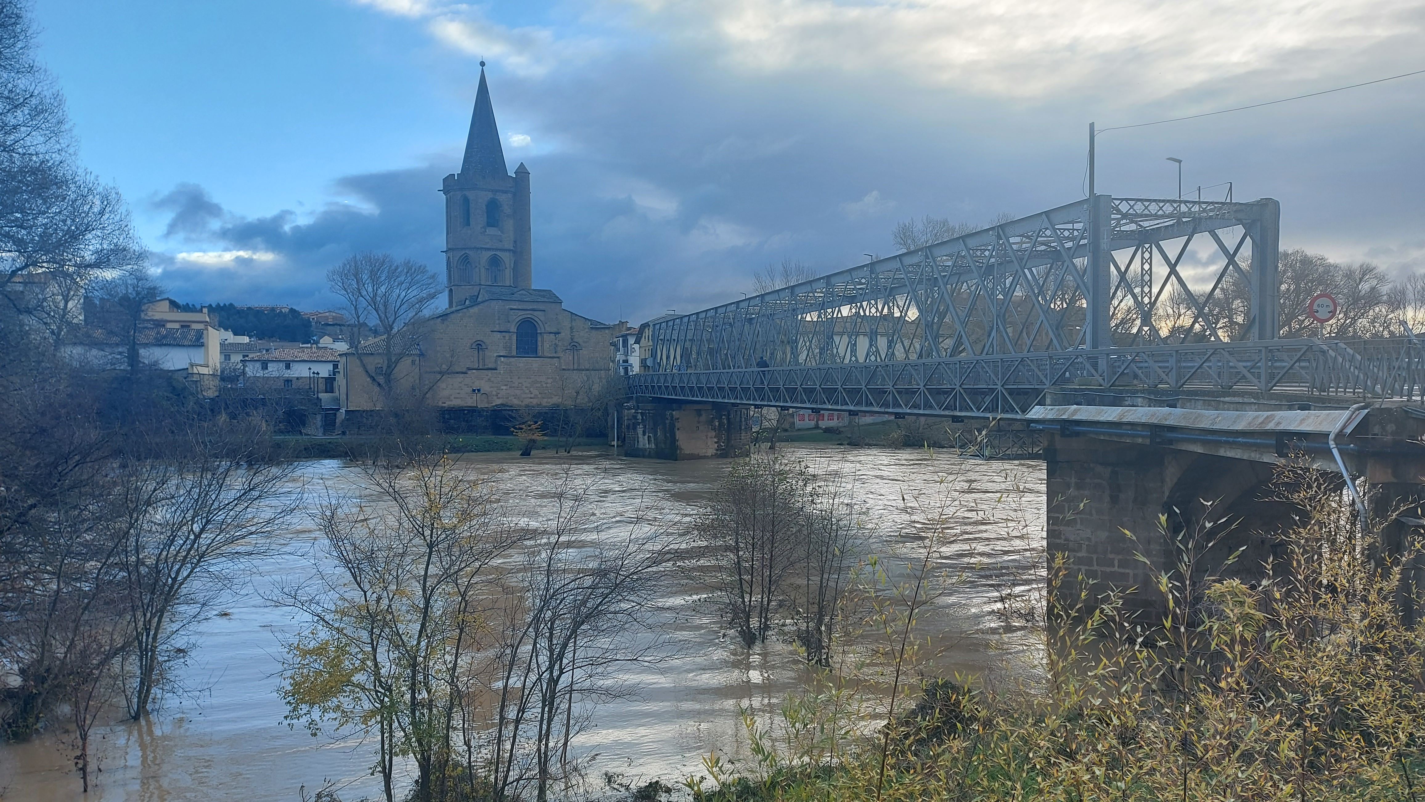Río Aragón en Sangüesa. Foto de archivo: Aitor García San Millán