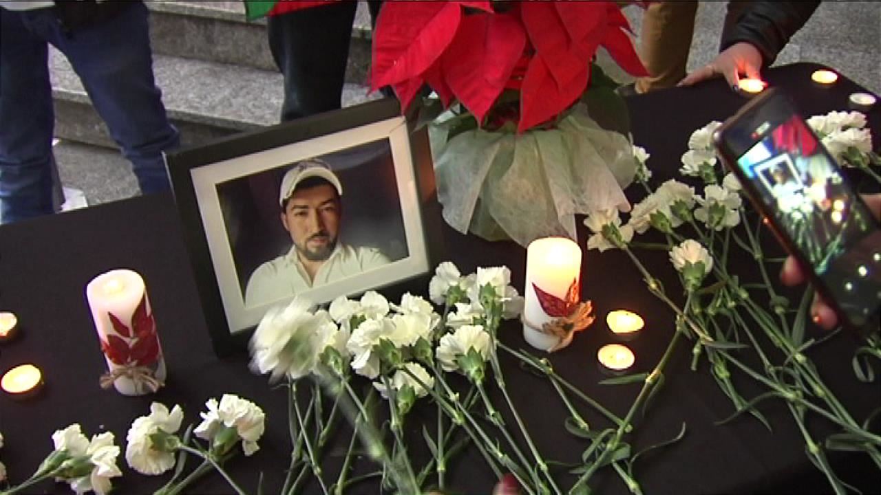 Imagen de archivo de una concentración en repulsa del asesinato de Misael Centeno en diciembre.