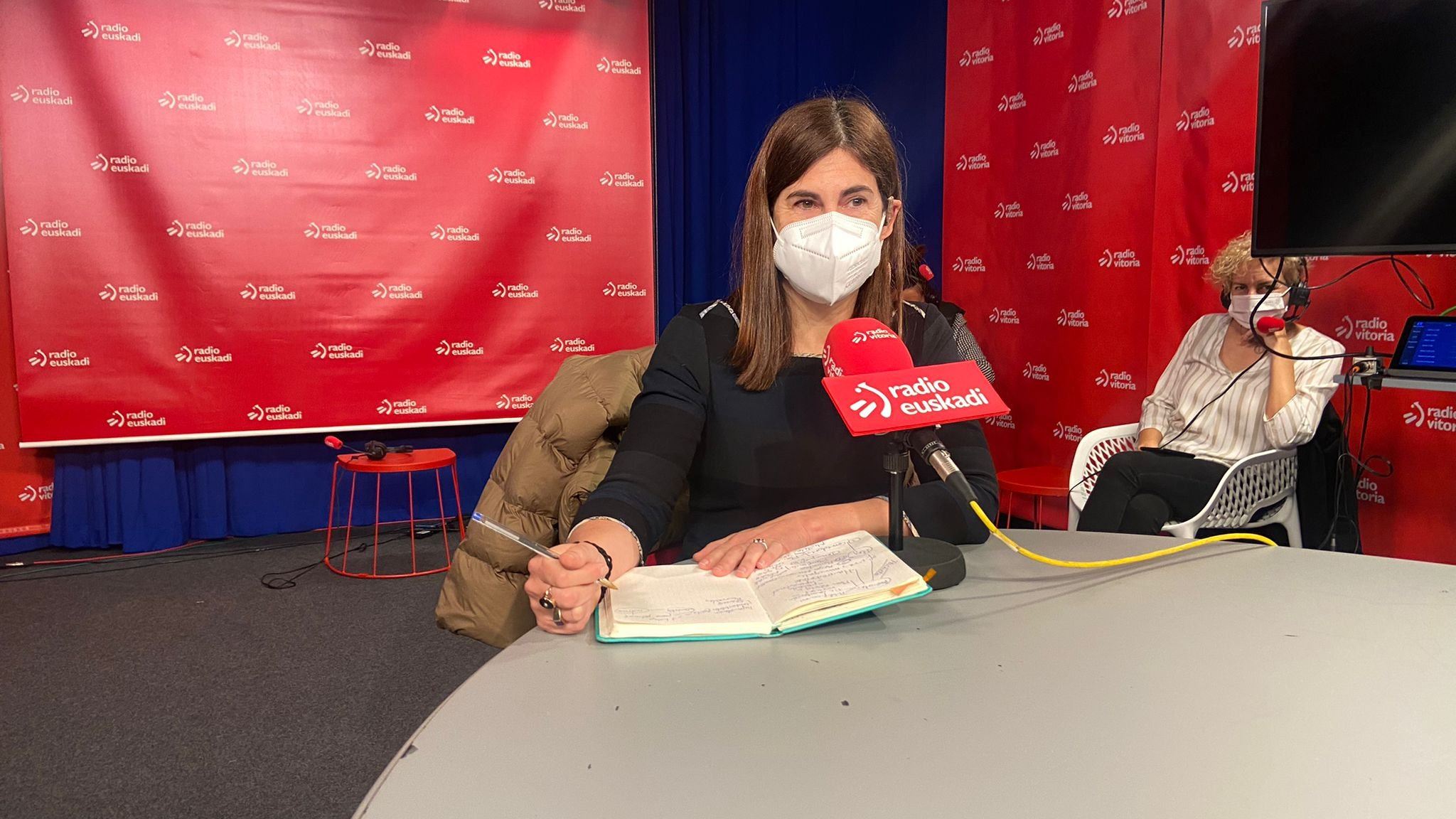 Gorrotxategi, en un momento de la entrevista.