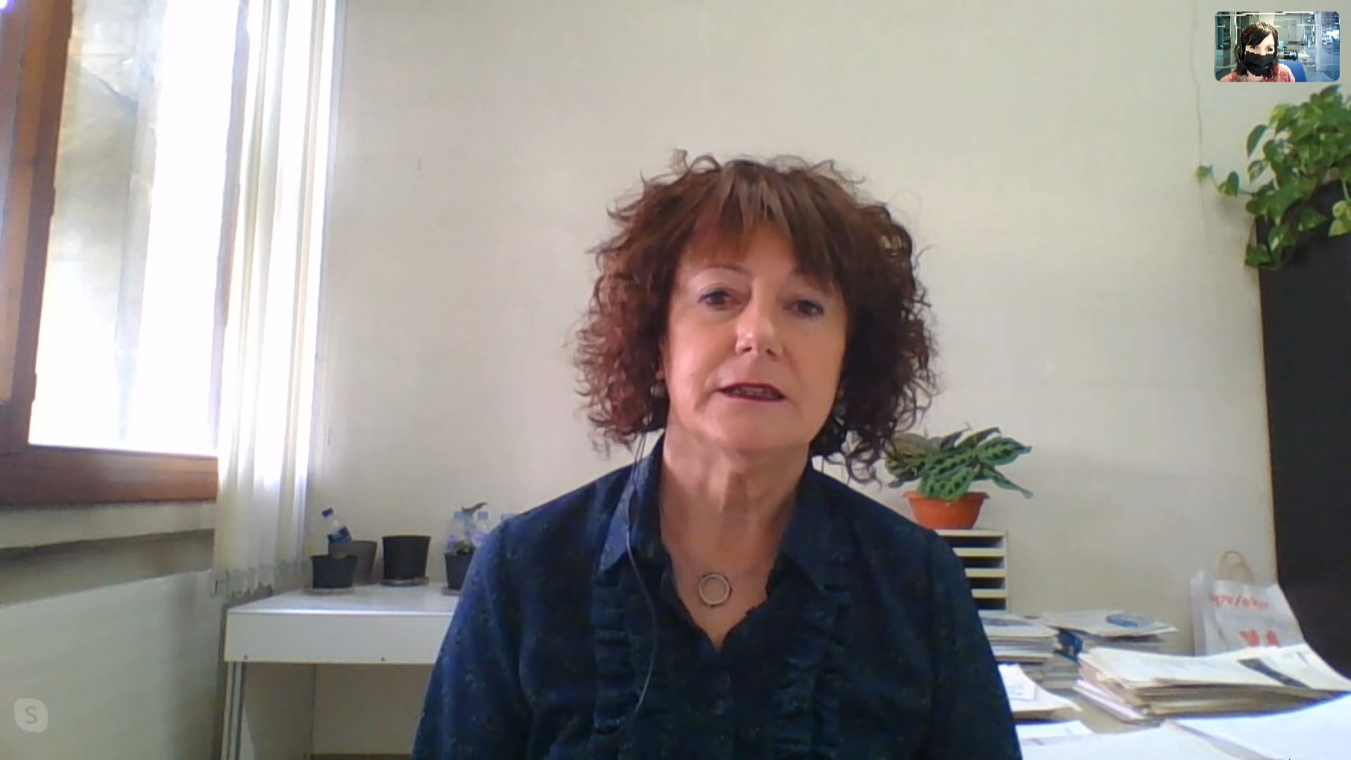 Miren Basaras, elkarrizketaren une batean.