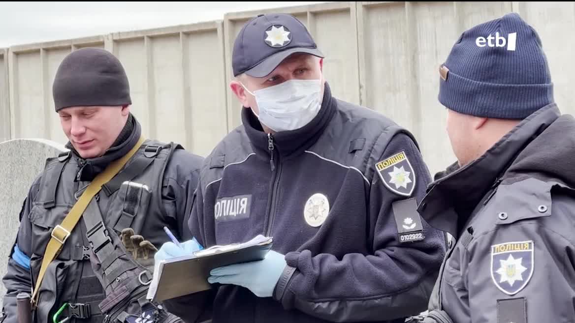 Ukrainako polizia. Irudia: EITB Media