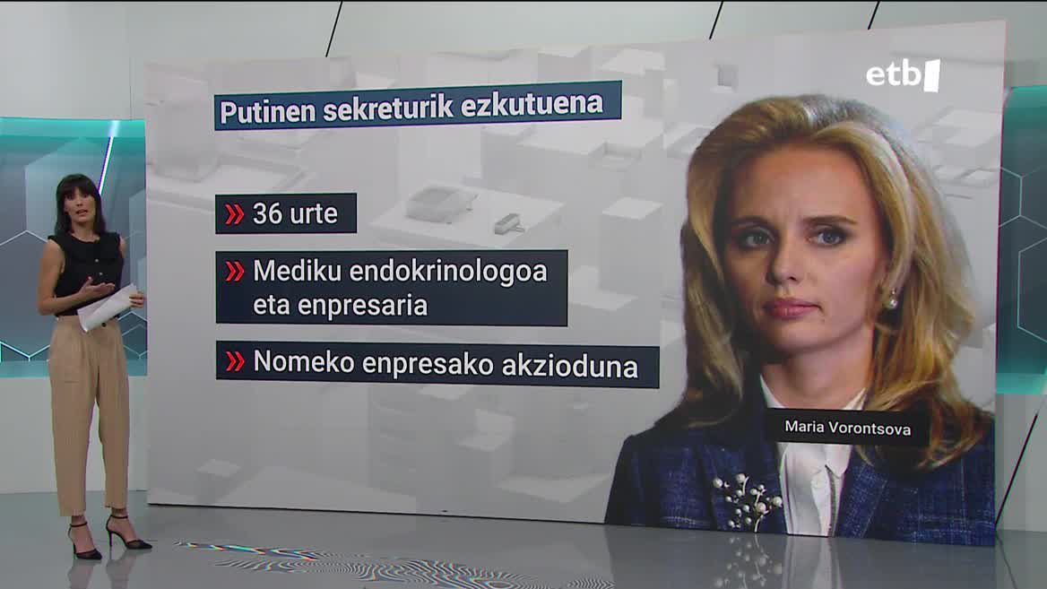 Putinen alabak. EITB Mediaren bideo batetik ateratako argazkia.