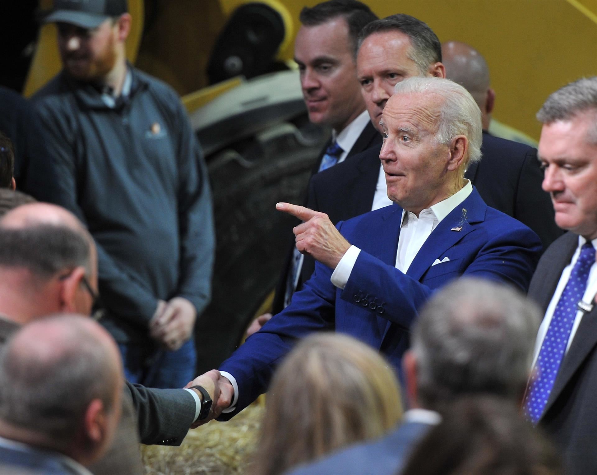 Joe Biden, en un evento en Iowa.