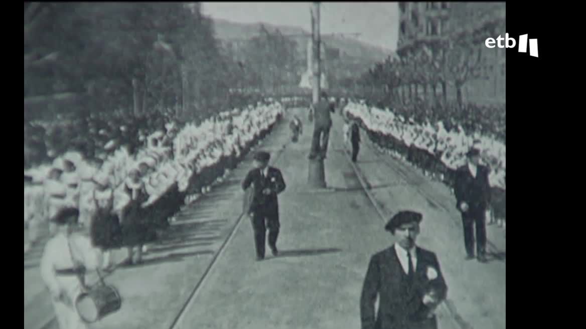 Aberri Eguna. Imagen obtenida de un vídeo de EITB Media.