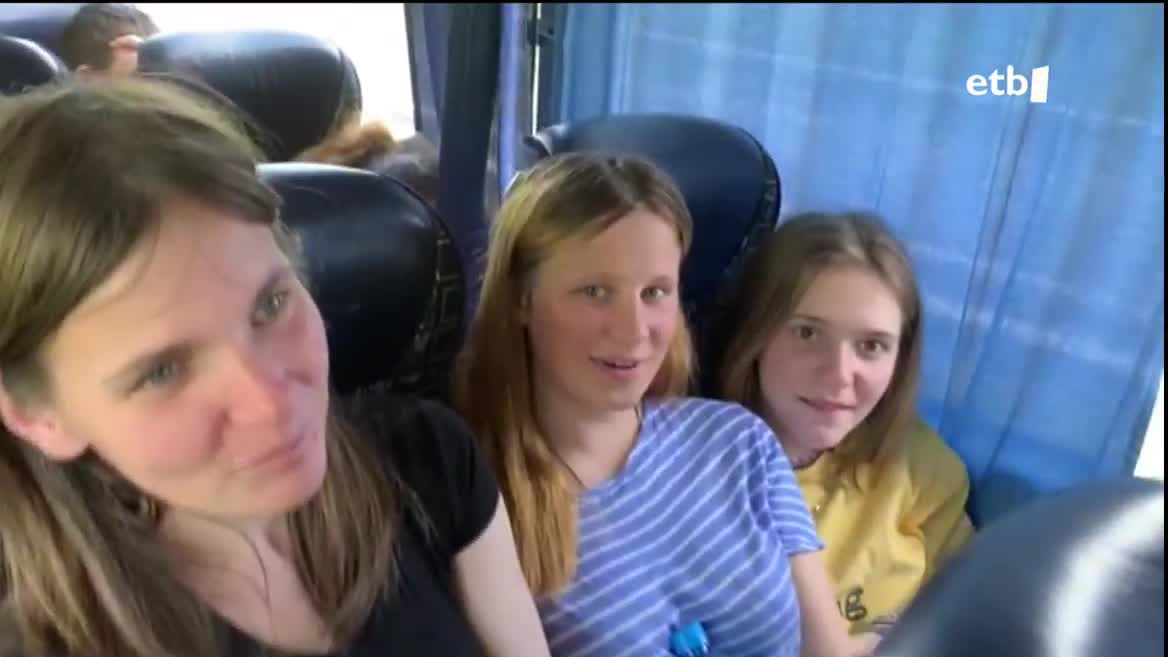 Txernobyl Elkartearen autobusa. EITB Mediaren bideo bateko irudia