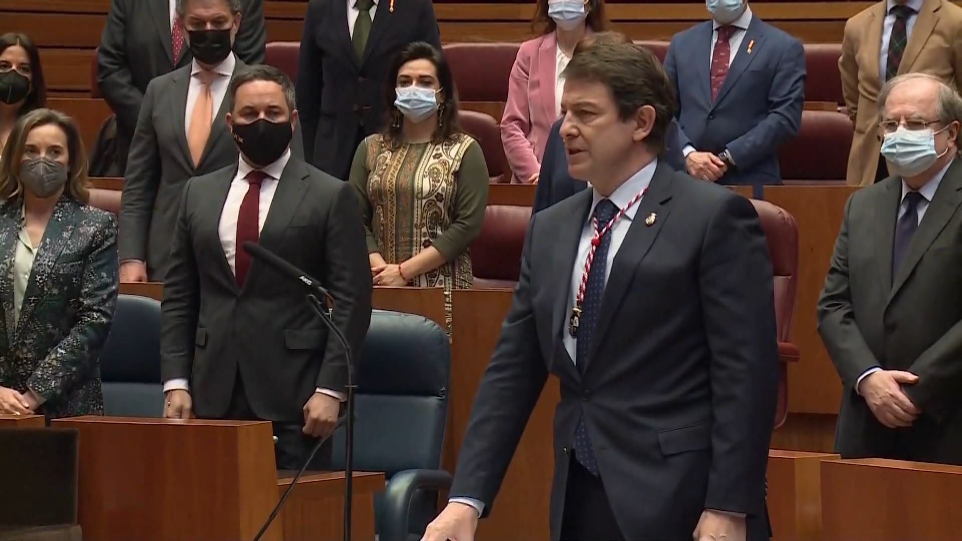 Mañueco kargua hartzen. Irudia: EITB Media