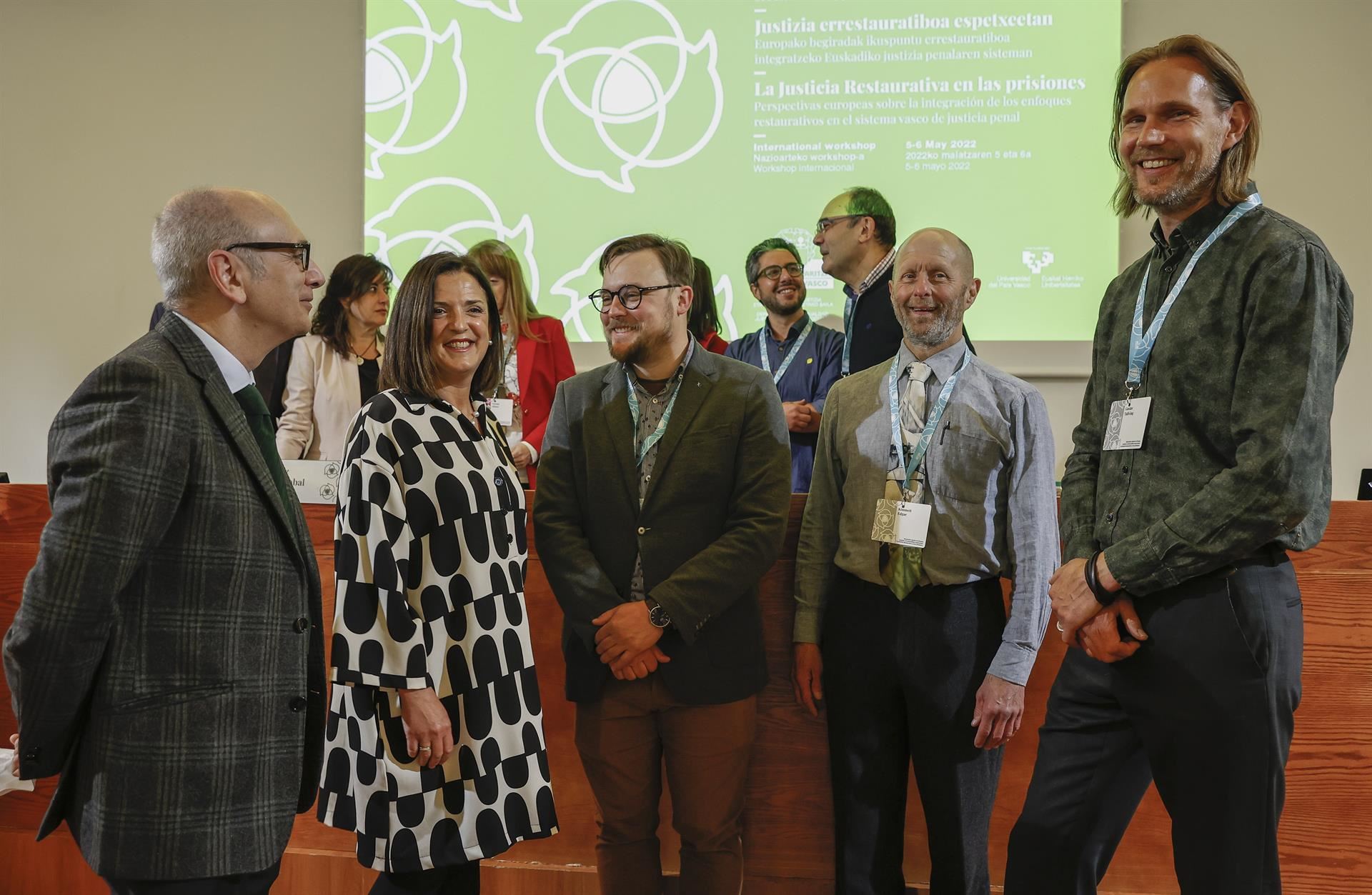Inauguración de la jornada sobre 'La Justicia Restaurativa en las prisiones', en Bilbao. Foto: EFE