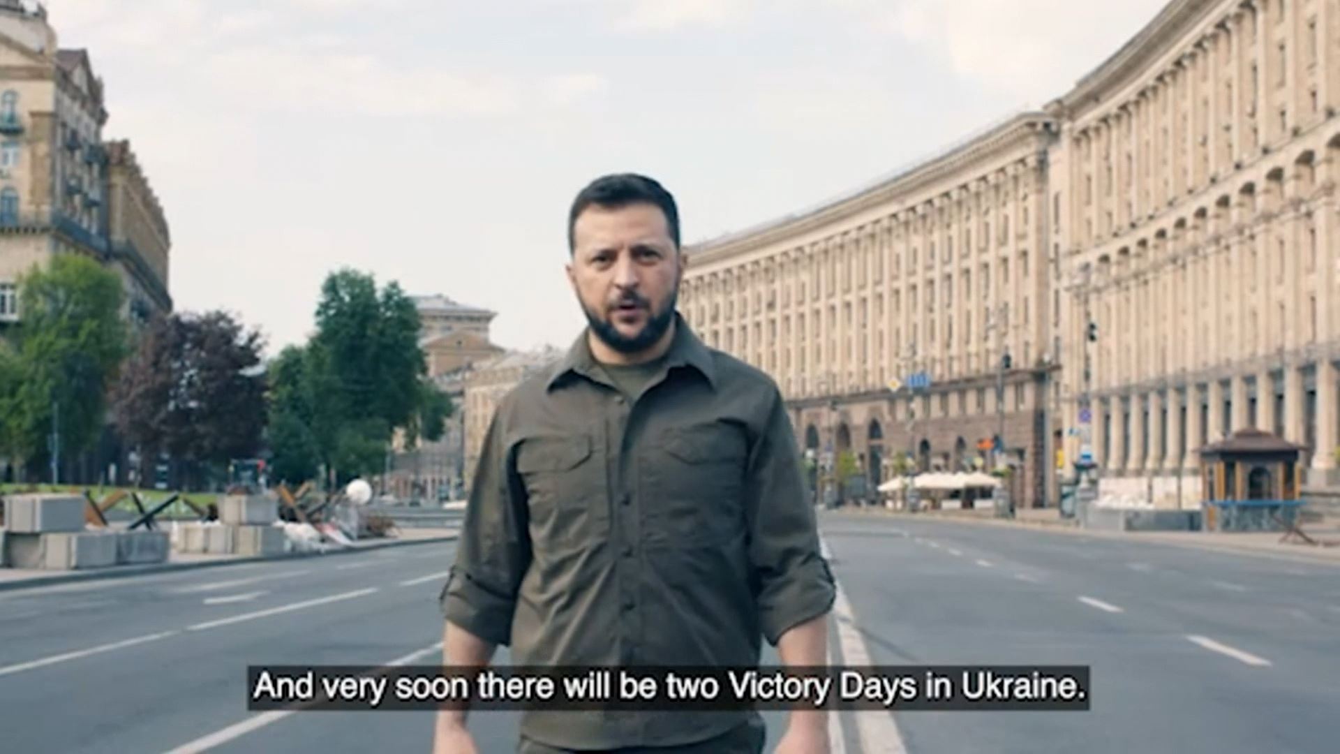 Volodimir Zelenski. Agentzietako bideo batetik ateratako irudia.