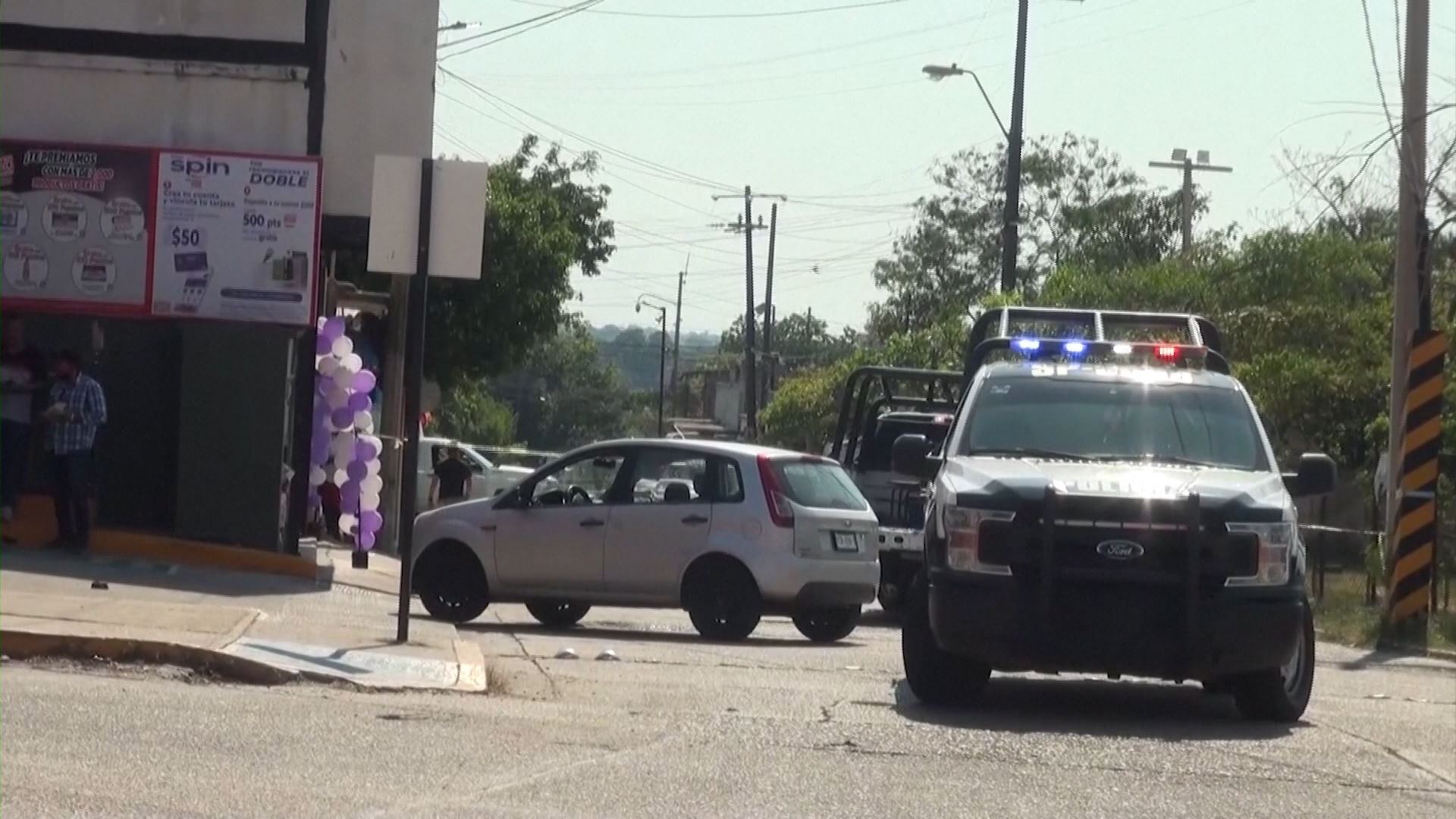 Hilketa izan den tokia. Agentzietako bideo batetik ateratako irudia.