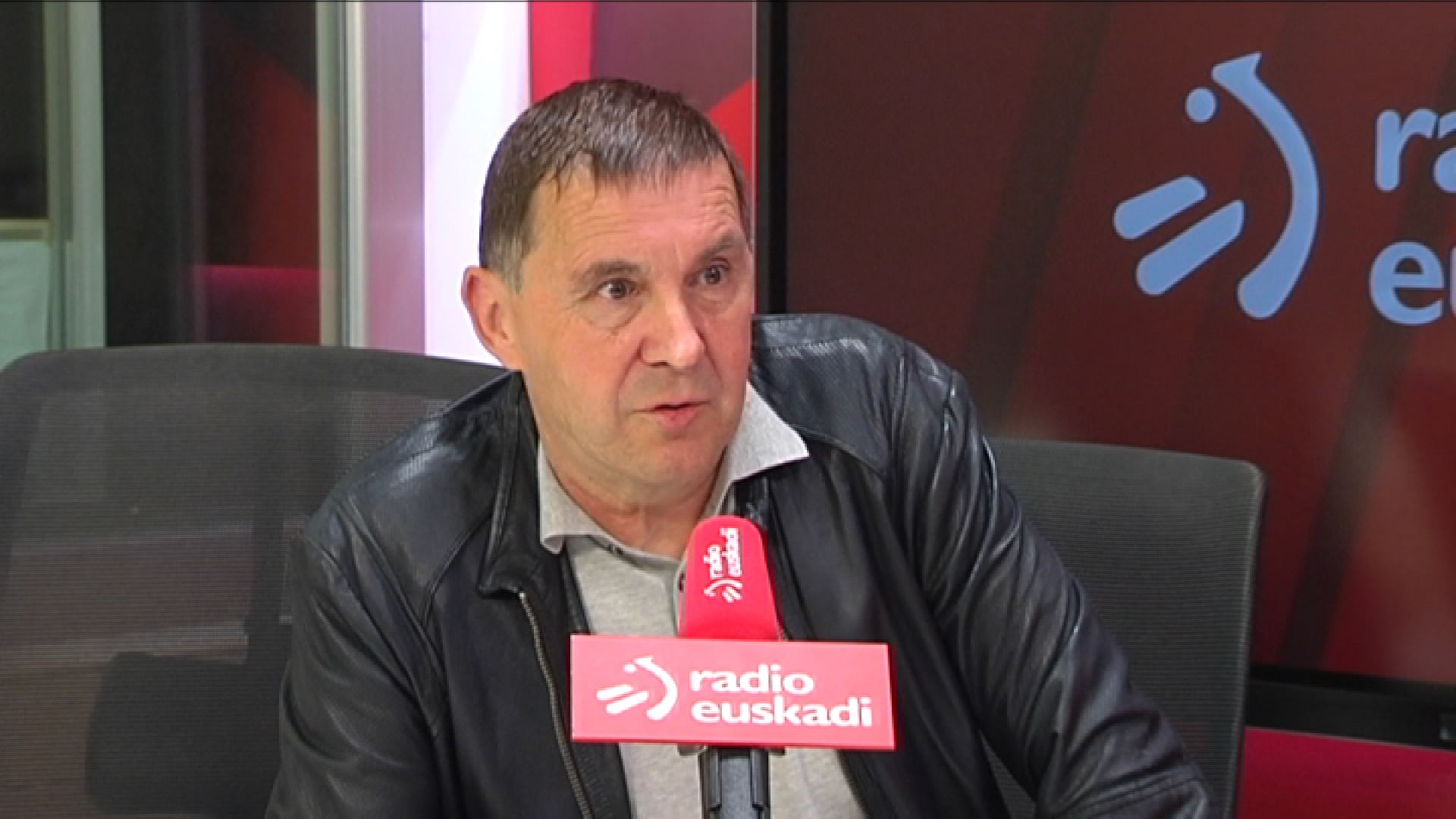 Arnaldo Otegi. Imagen obtenida de un vídeo de EITB Media.