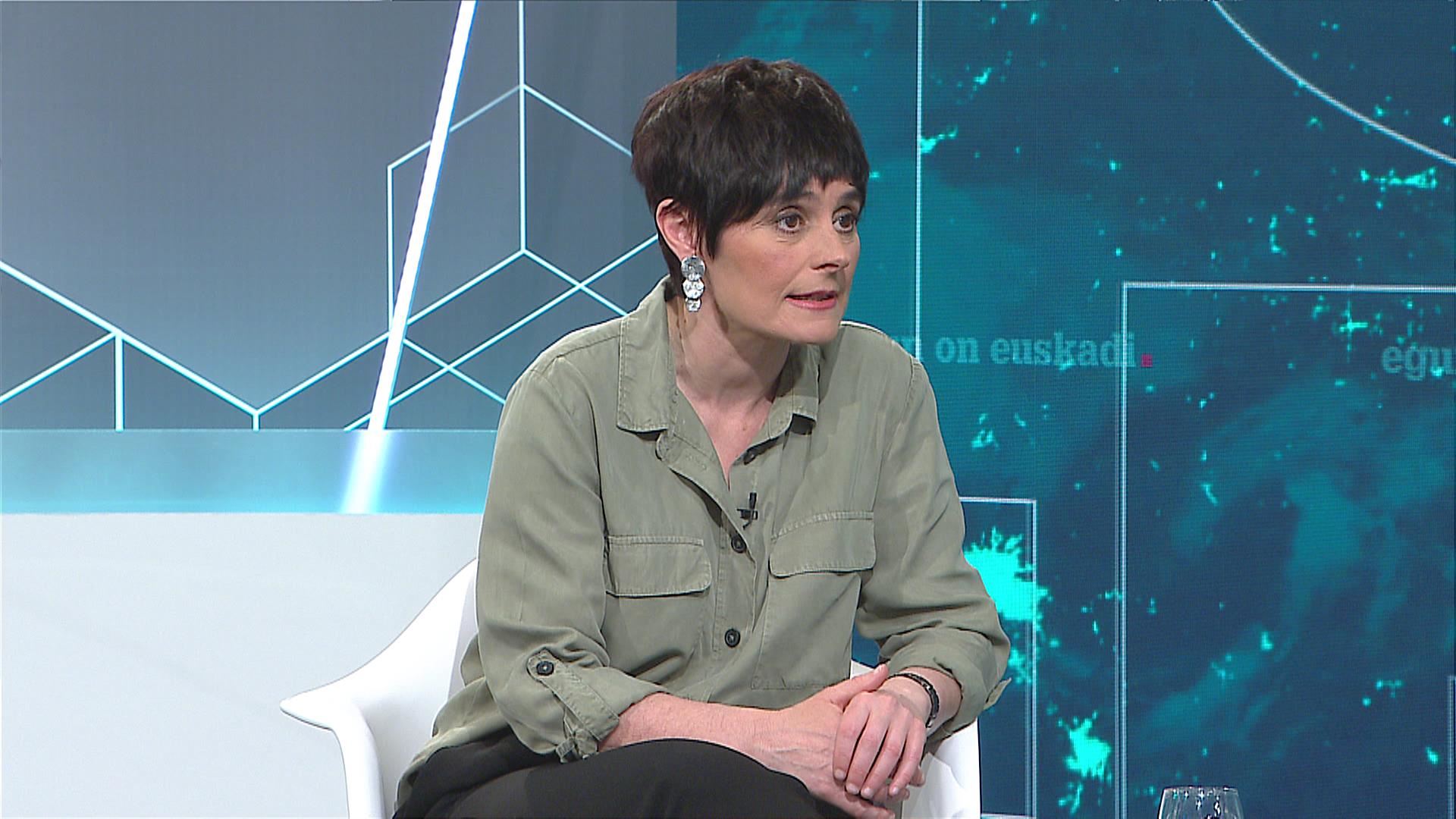 Garbiñe Aranburu. EITB Mediaren bideo batetik ateratako irudia.