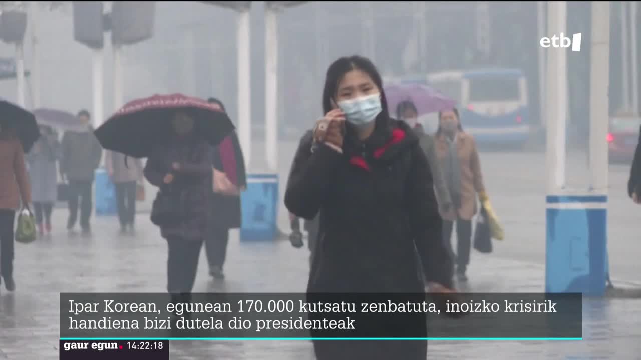 Ipar Korean, Kim Jong-un Ipar Korean, Kim Jong-un presidenteak aitortu du herrialdea sortu zenetik bizi izan duten kalbariorikaitortu du herrialdea sortu zenetik bizi izan duten kalbariorik handiena covidaren krisia dela. Hori bai, ez du covidik aipatu, eta jatorri ezezaguneko sukarraz hitz egin du.