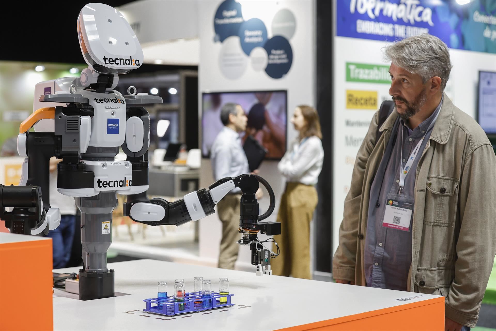 Segunda edición de la feria internacional de tecnología de la industria agroalimentaria. Foto: EFE