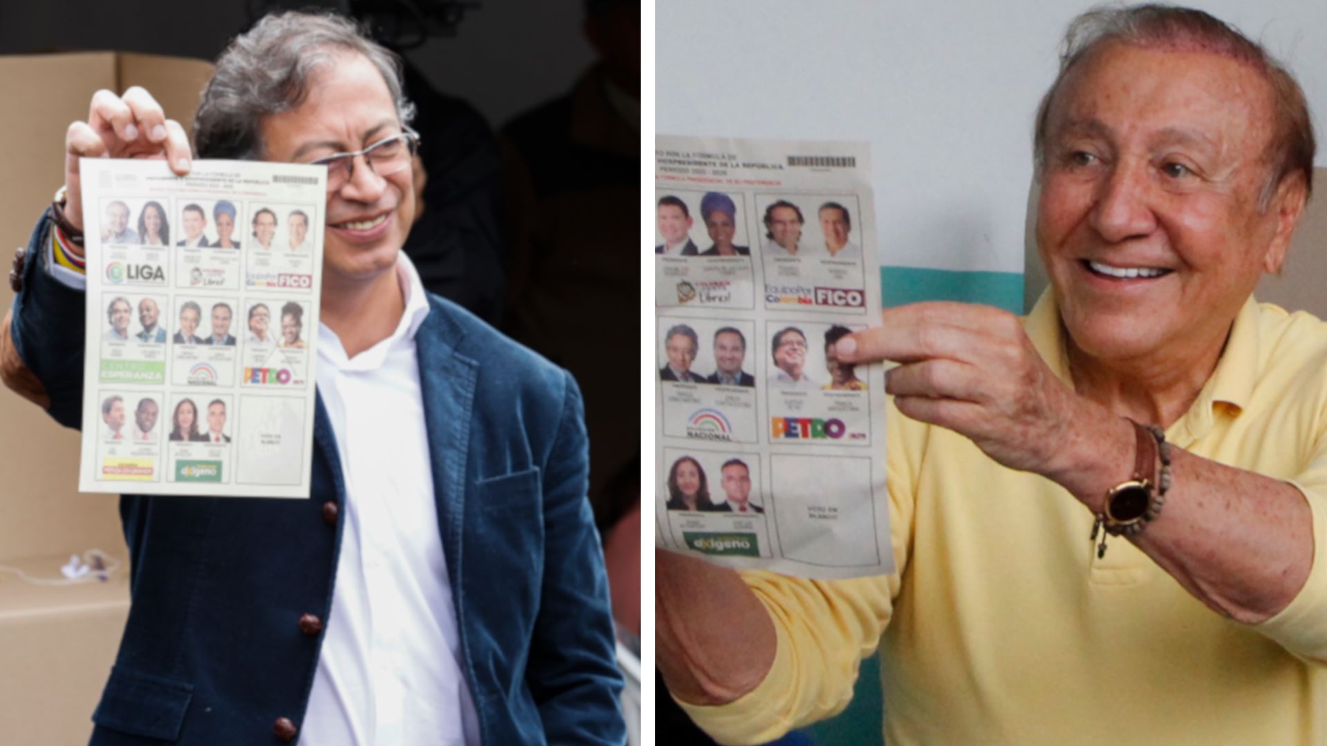 Gustavo Petro eta Rodolfo Hernandez. Argazkia: EFE