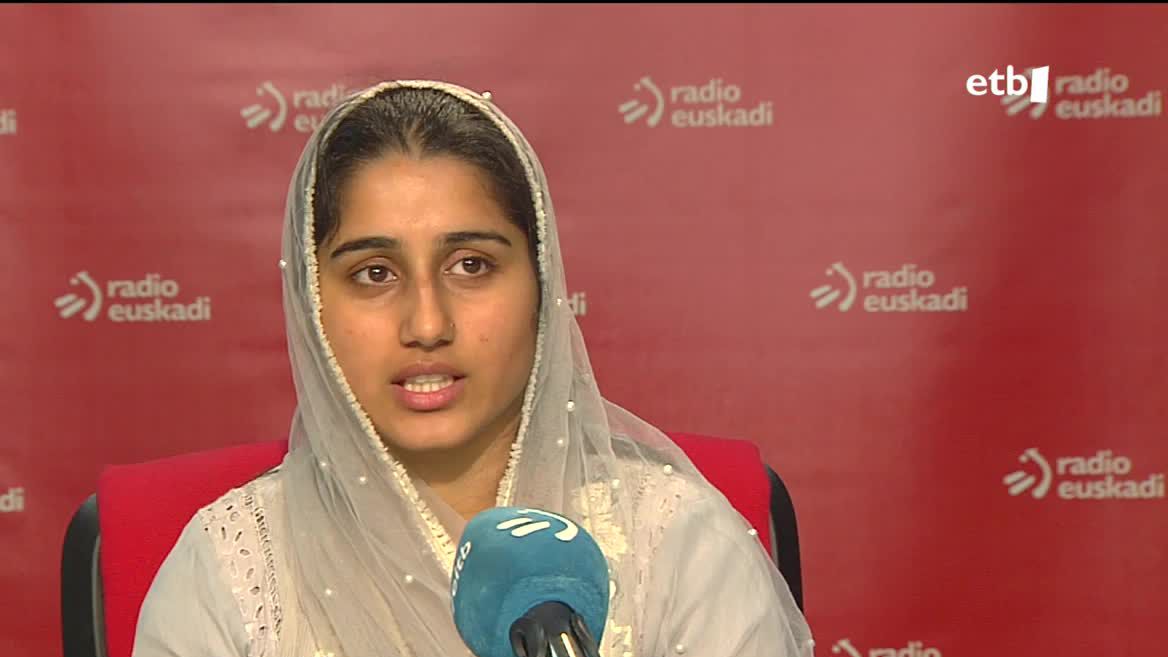 Haleema Sadia. EITB Mediaren bideo batetik ateratako irudia.