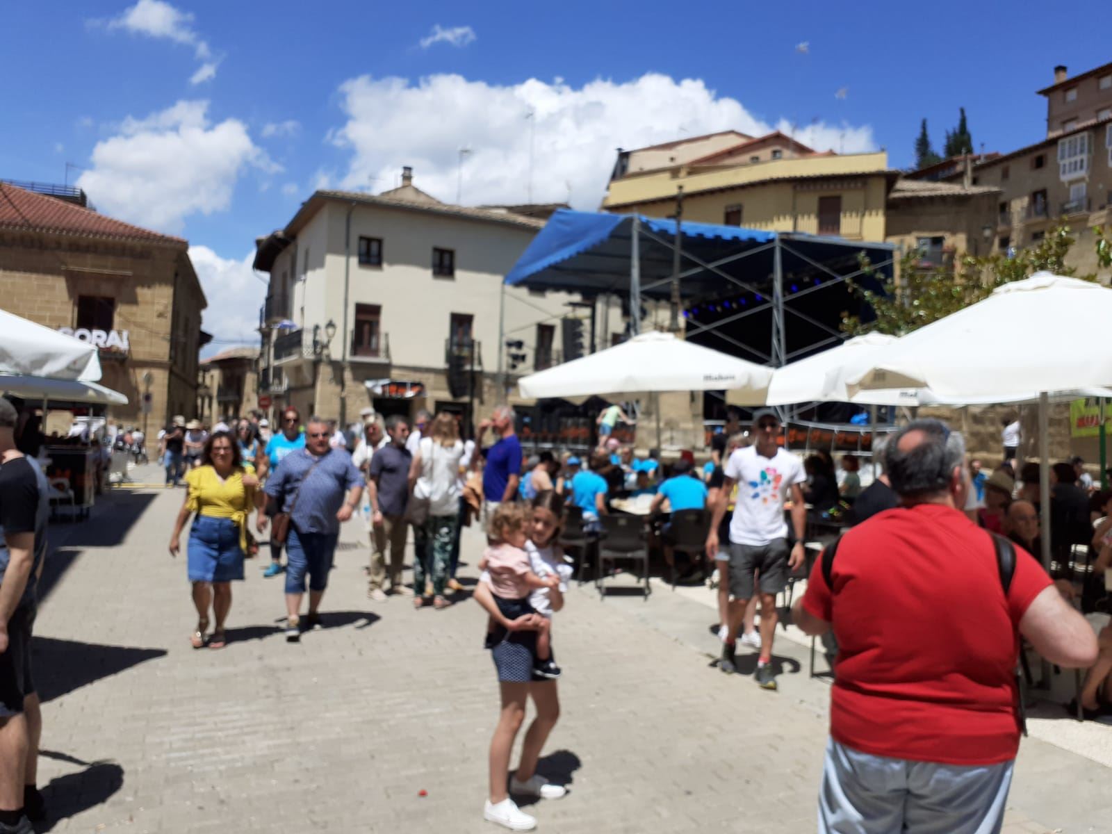 El tiempo está acompañando en Labastida para la celebración de la fiesta. Foto: EITBMEDIA.