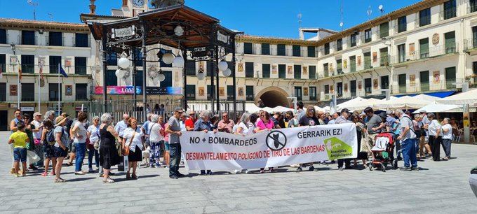 Concentración de este domingo en Tudela. Foto: @IzdaNavarra