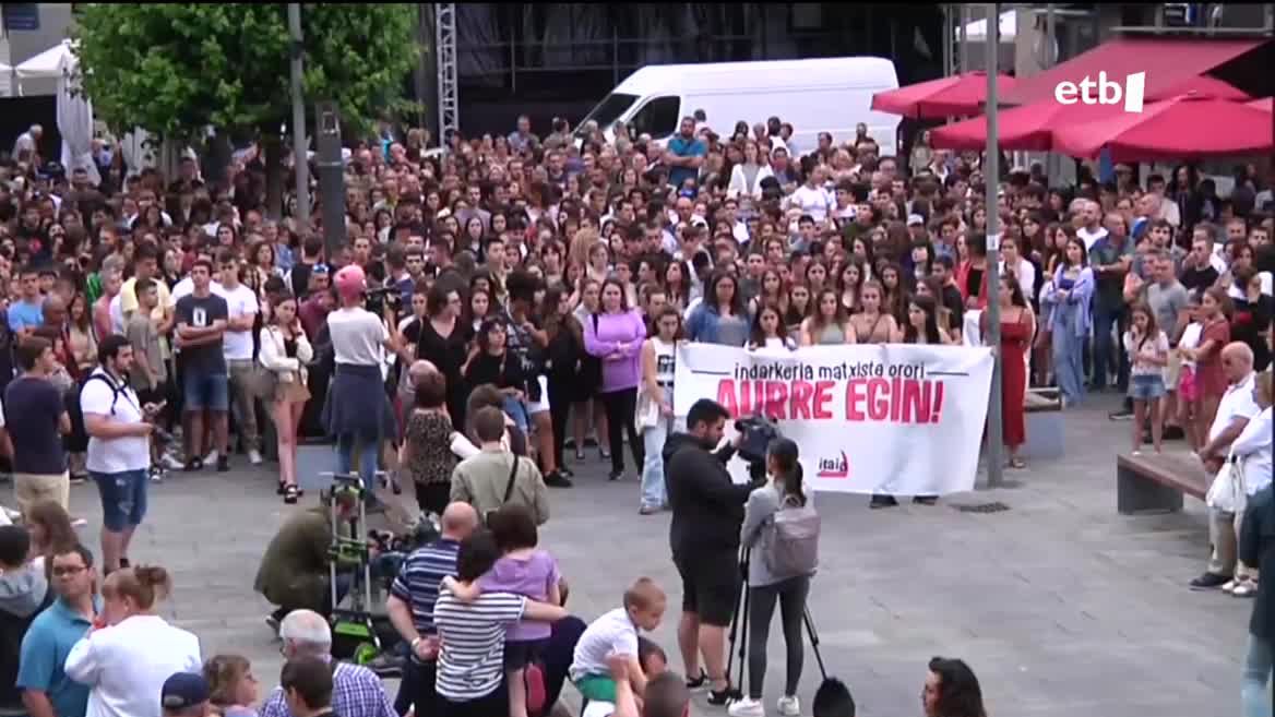 Elkarretaratzea Beasainen. EITB Mediaren bideo batetik ateratako argazkia