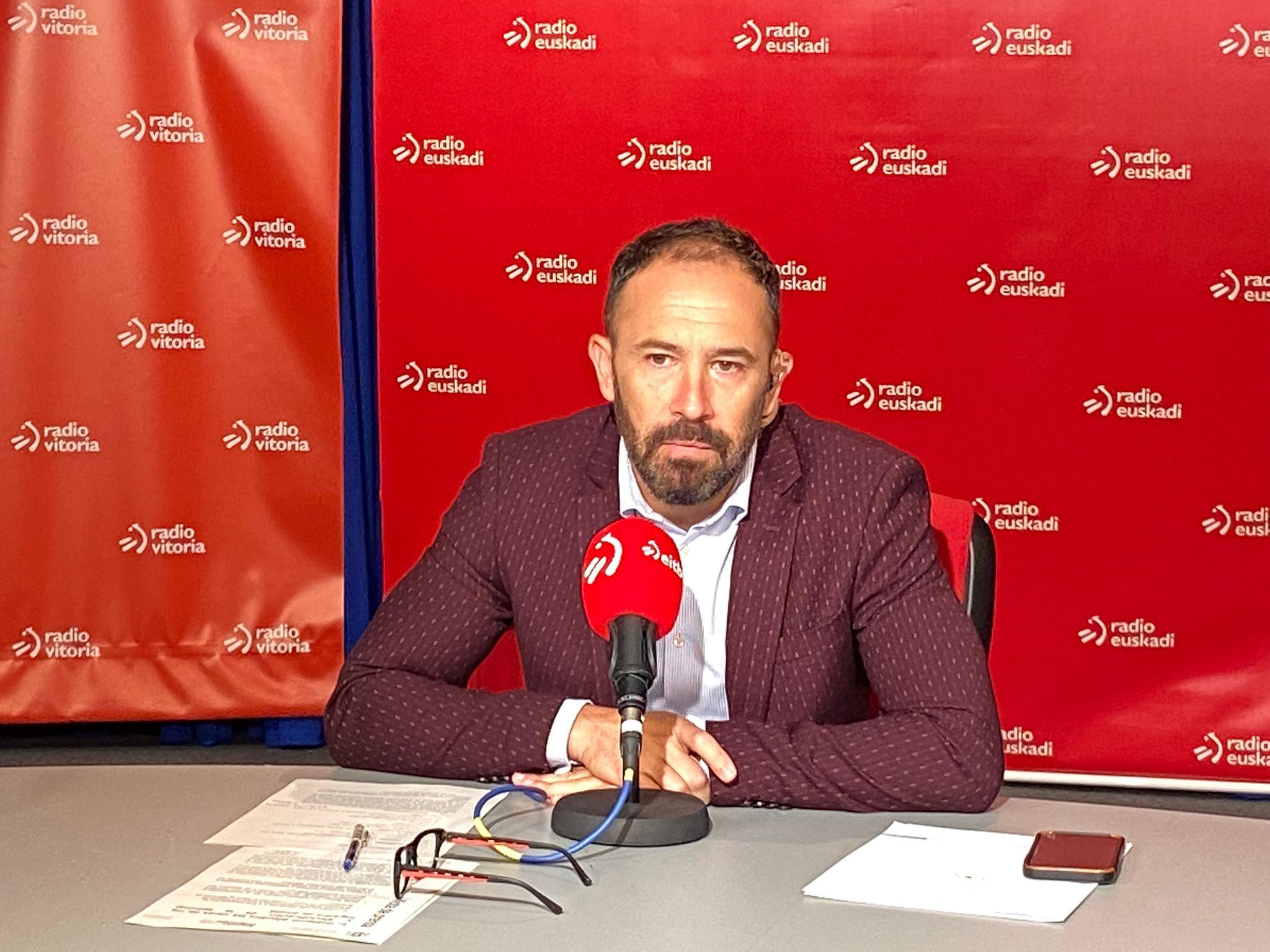 Itxaso, durante la entrevista.