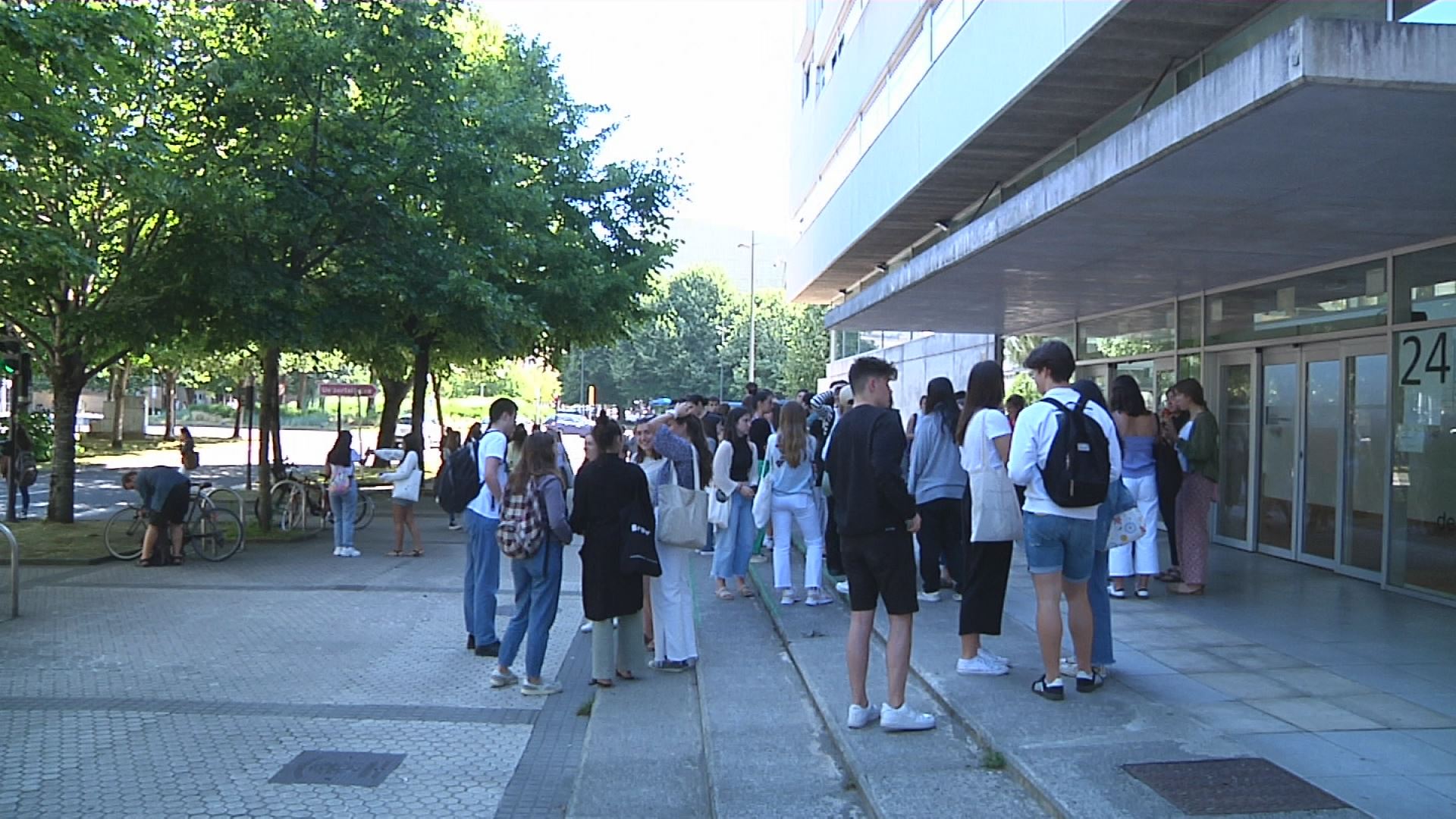 Donostia-San Sebastián, esta mañana. Imagen obtenida de un vídeo de EITB Media.