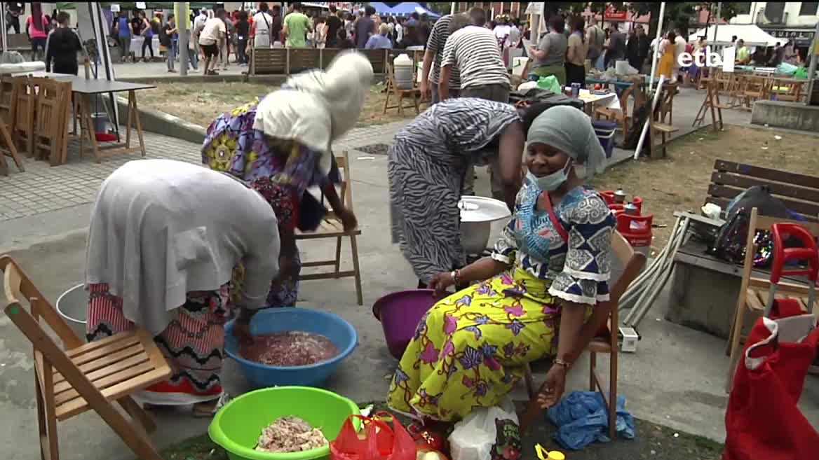 Munduko Arrozak jaia, Bilbon. EITB Mediaren bideo batetik ateratako argazkia
