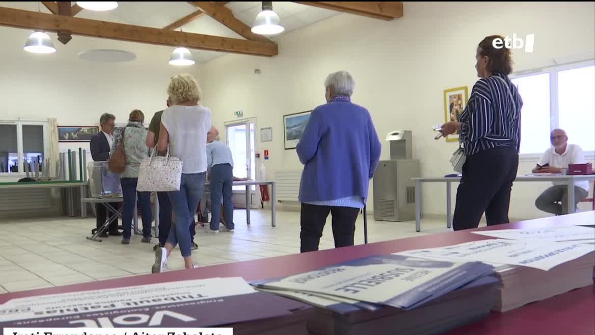 Iparraldeko hautesleku bat. EITB Mediaren bideo batetik ateratako argazkia