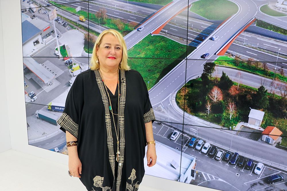 Aintzane Oiarbide, diputada de Infraestructuras Viarias. Foto: Diputación Foral de Gipuzkoa.