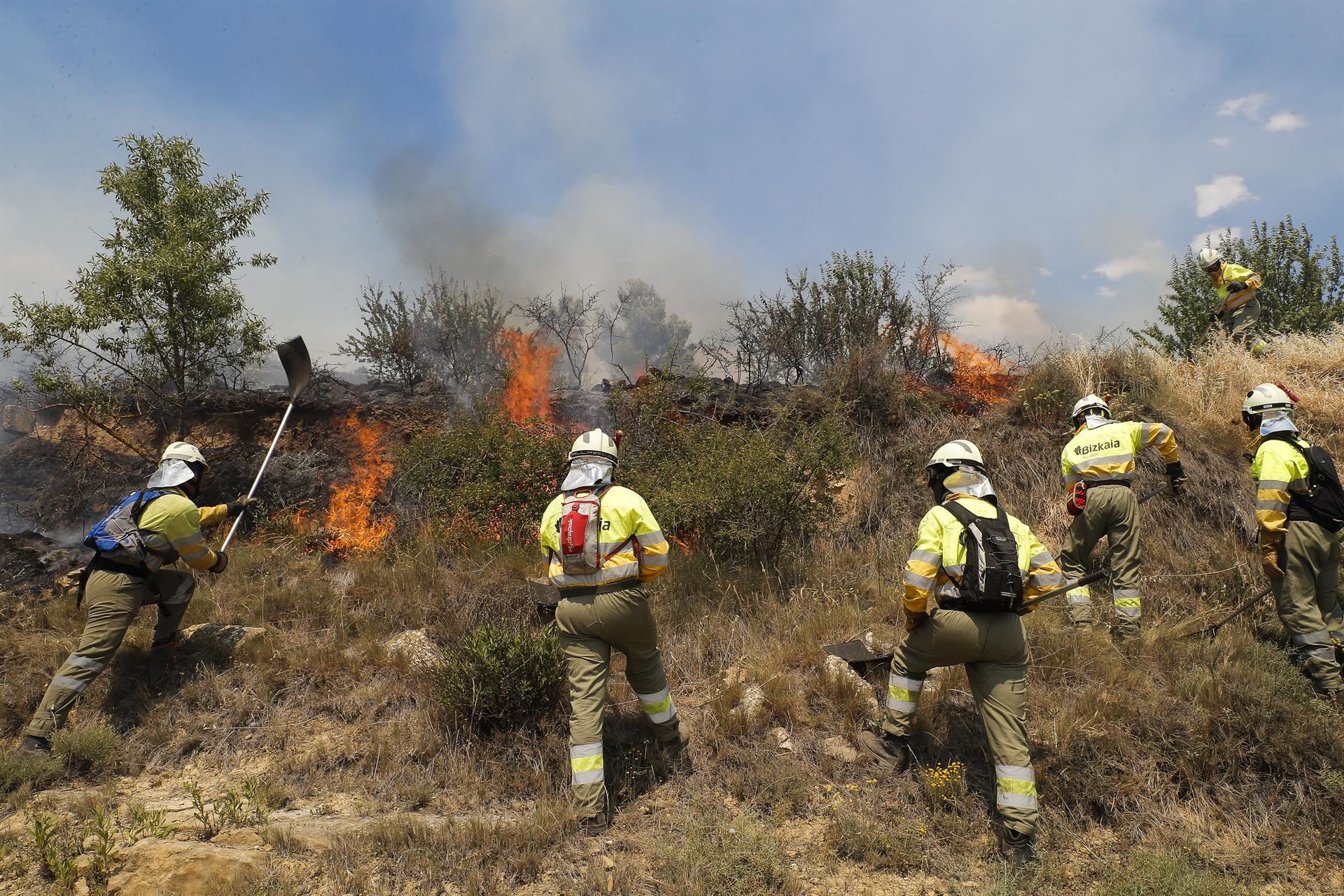 Incendio en Navarra.