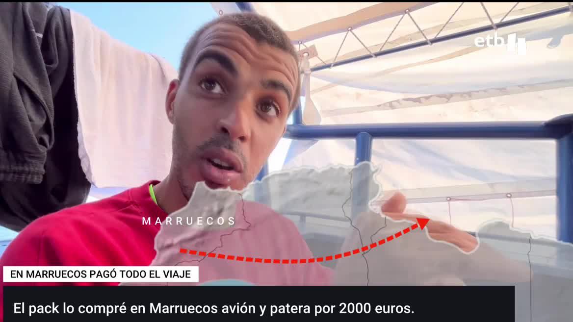 En su periplo en el barco Aita Mari, el periodista de ETB Asier Sánchez ha recogido los testimonios de las personas migrantes que han sido víctimas de las mafias.