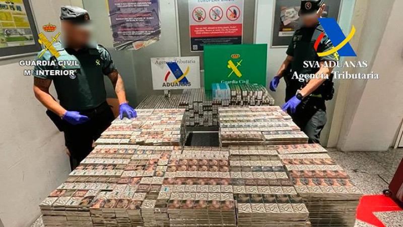 El tabaco intervenido. Foto: Delegación del Gobierno del País Vasco.