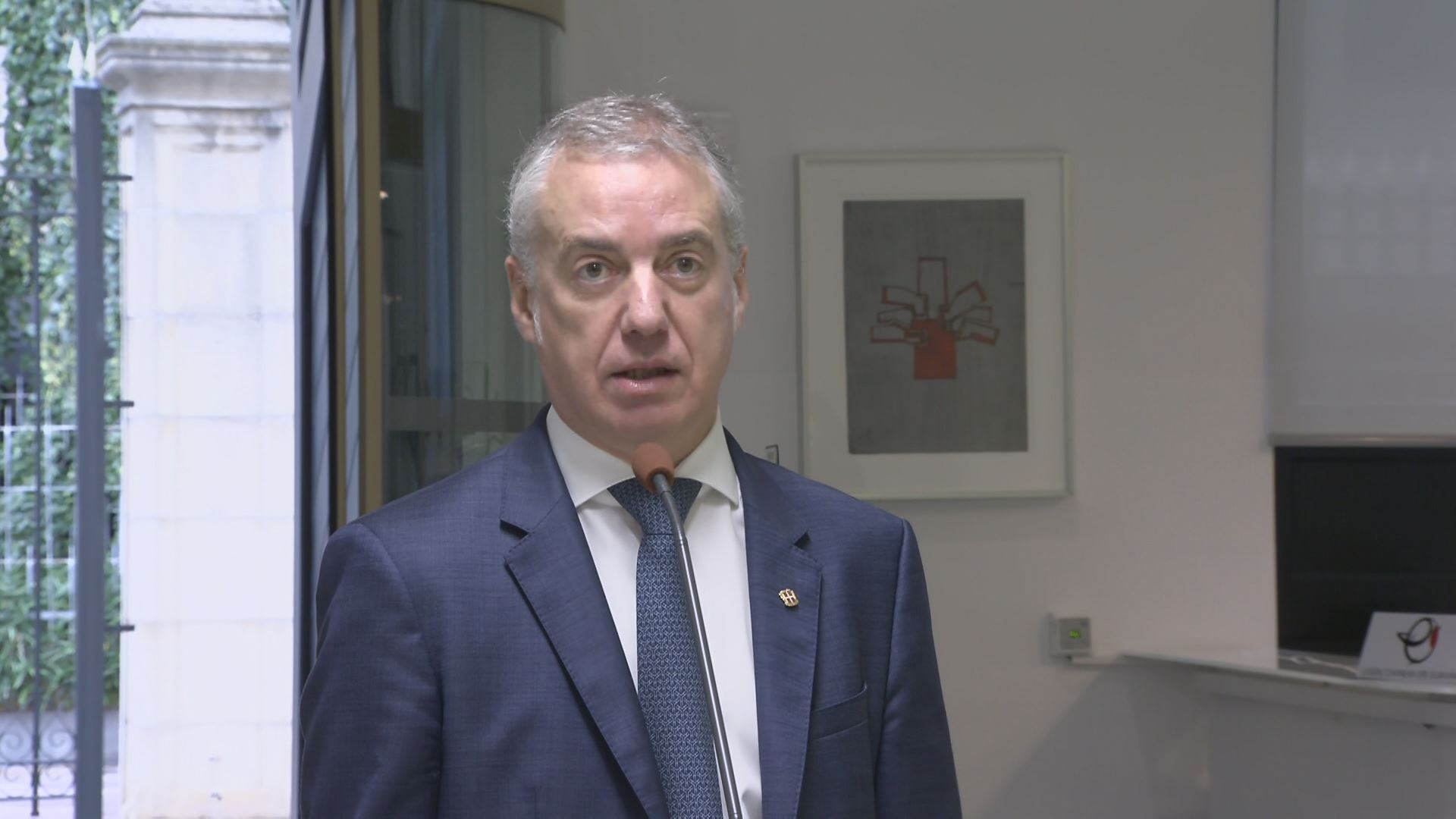 Iñigo Urkullu. EITB Mediaren bideo batetik ateratako irudia.