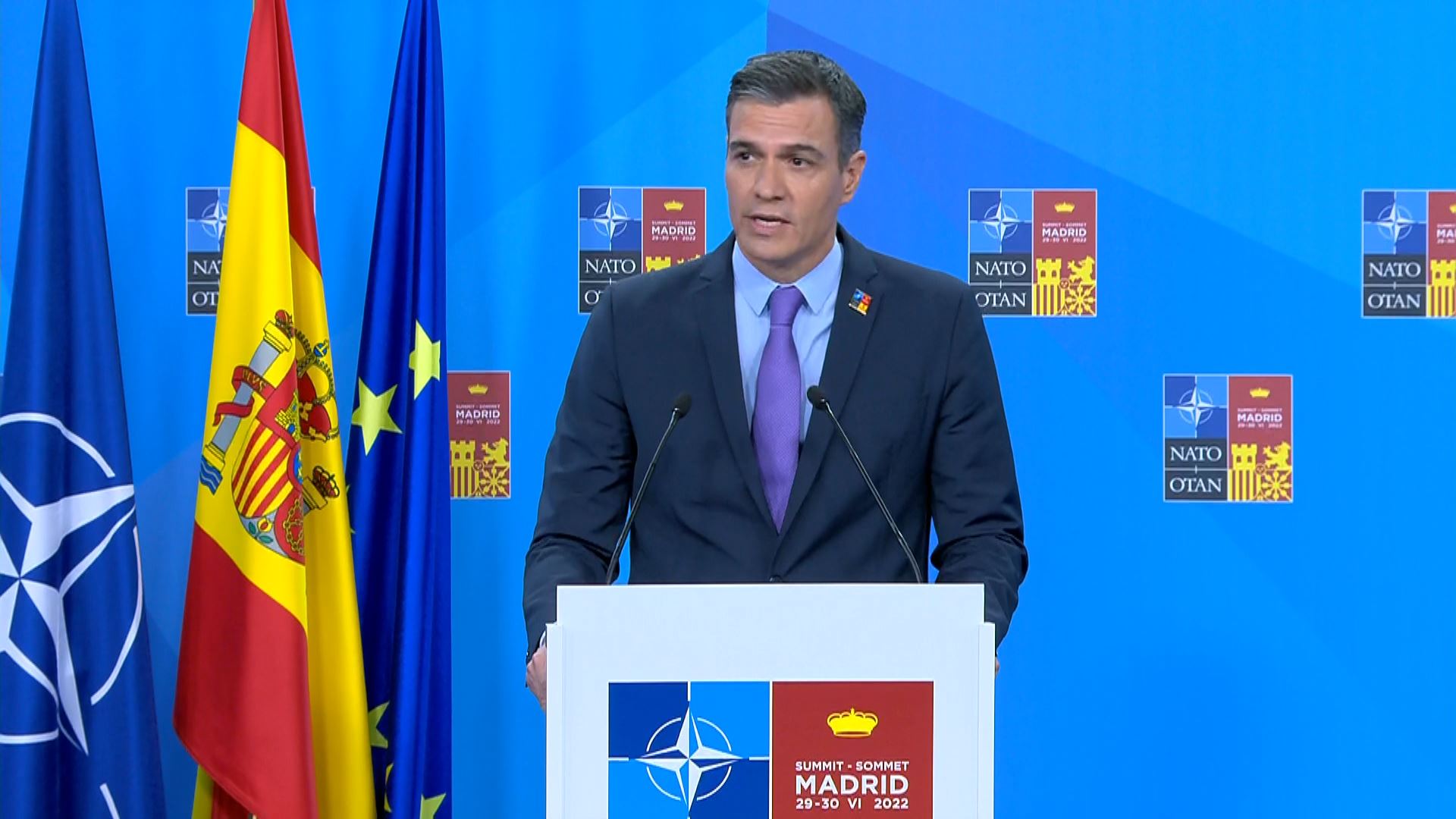 Sánchez, durante la entrevista