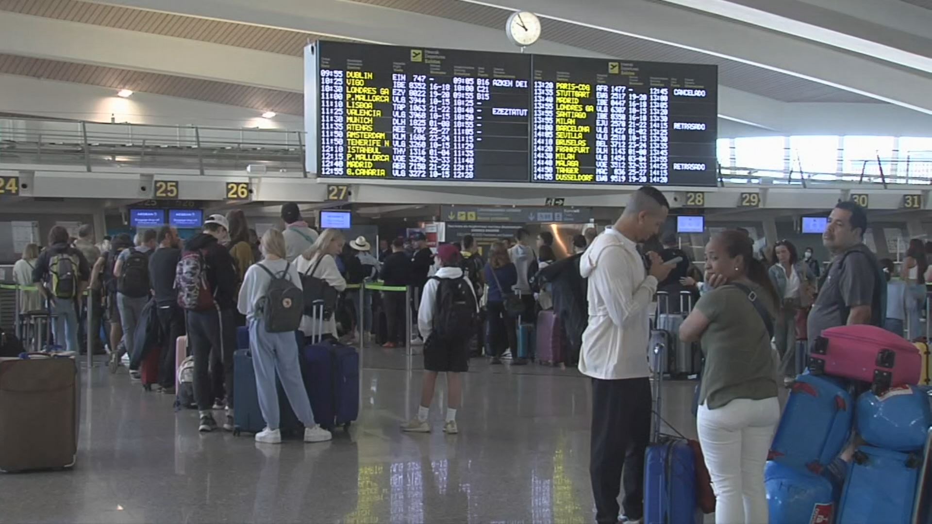 Loiu, gaur goizean. EITB Mediaren bideo batetik ateratako irudia.