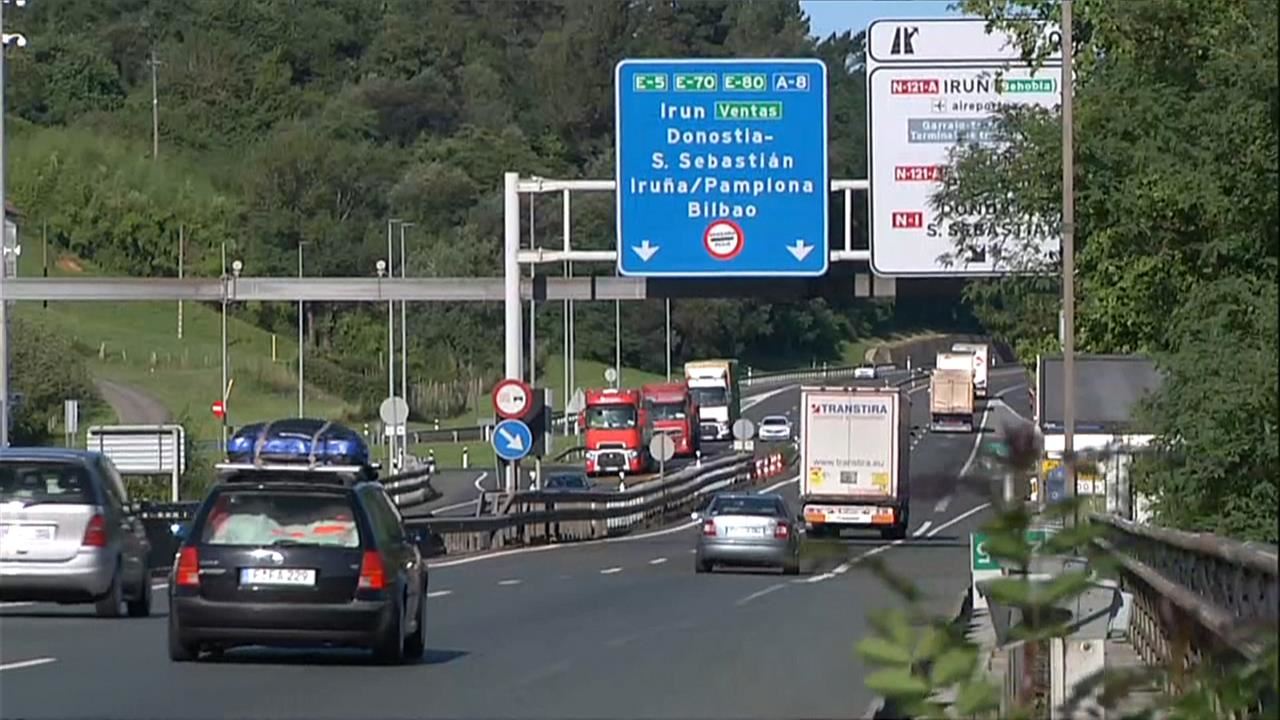 Biriatuko muga. EITB Mediaren bideo batetik ateratako irudia.