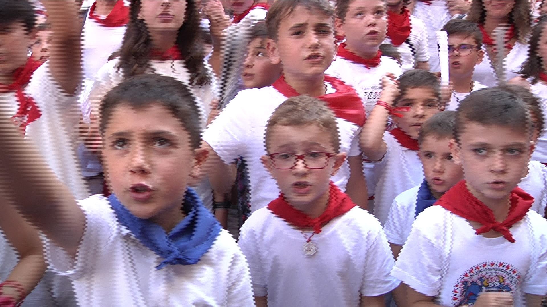 Entzierro txikia. EITB Mediaren bideo batetik ateratako irudia.