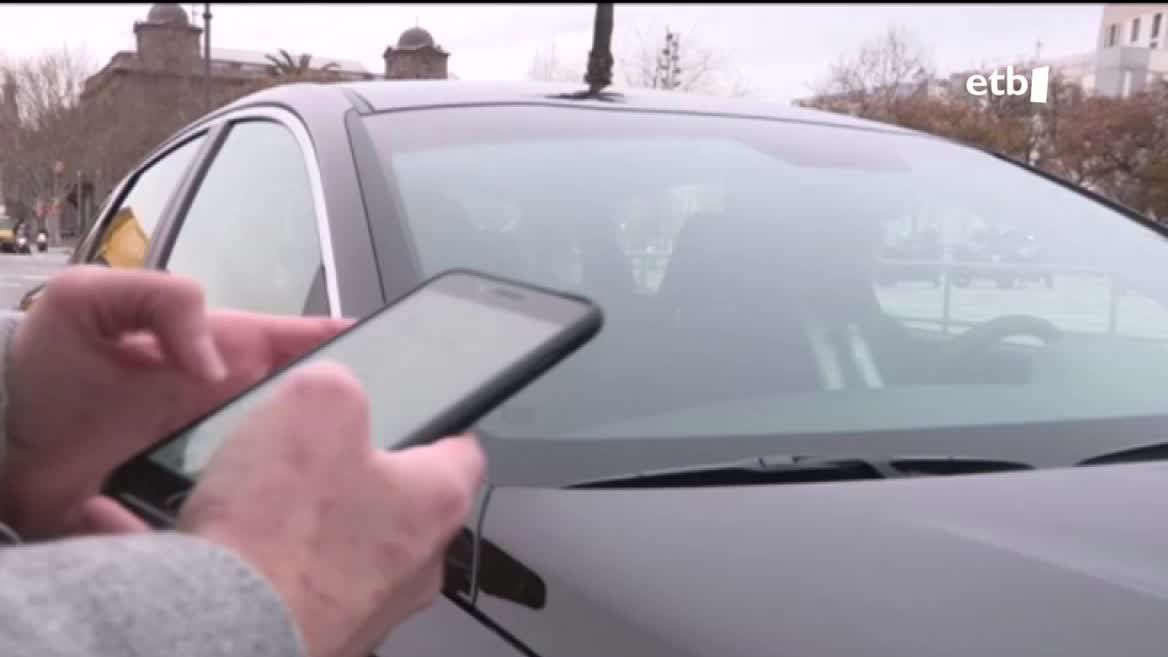Uber zerbitzua. Agentzietako bideo batetik ateratako irudia.