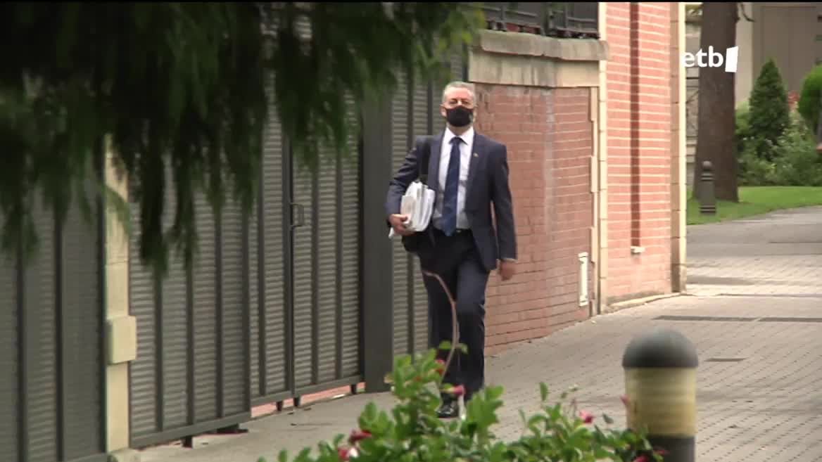 Urkullu lehendakaria. EITB Mediaren bideo batetik ateratako irudia.