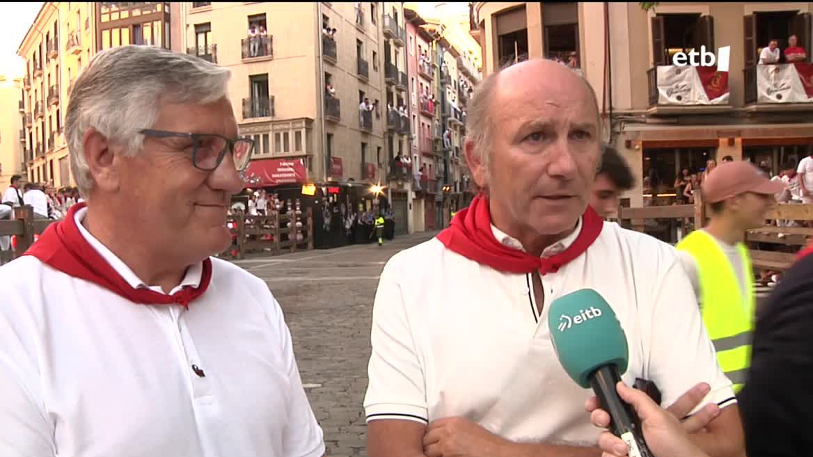 Juan Carlos Zapico eta Josu Bujanda. EITB Mediaren bideo batetik ateratako irudia.