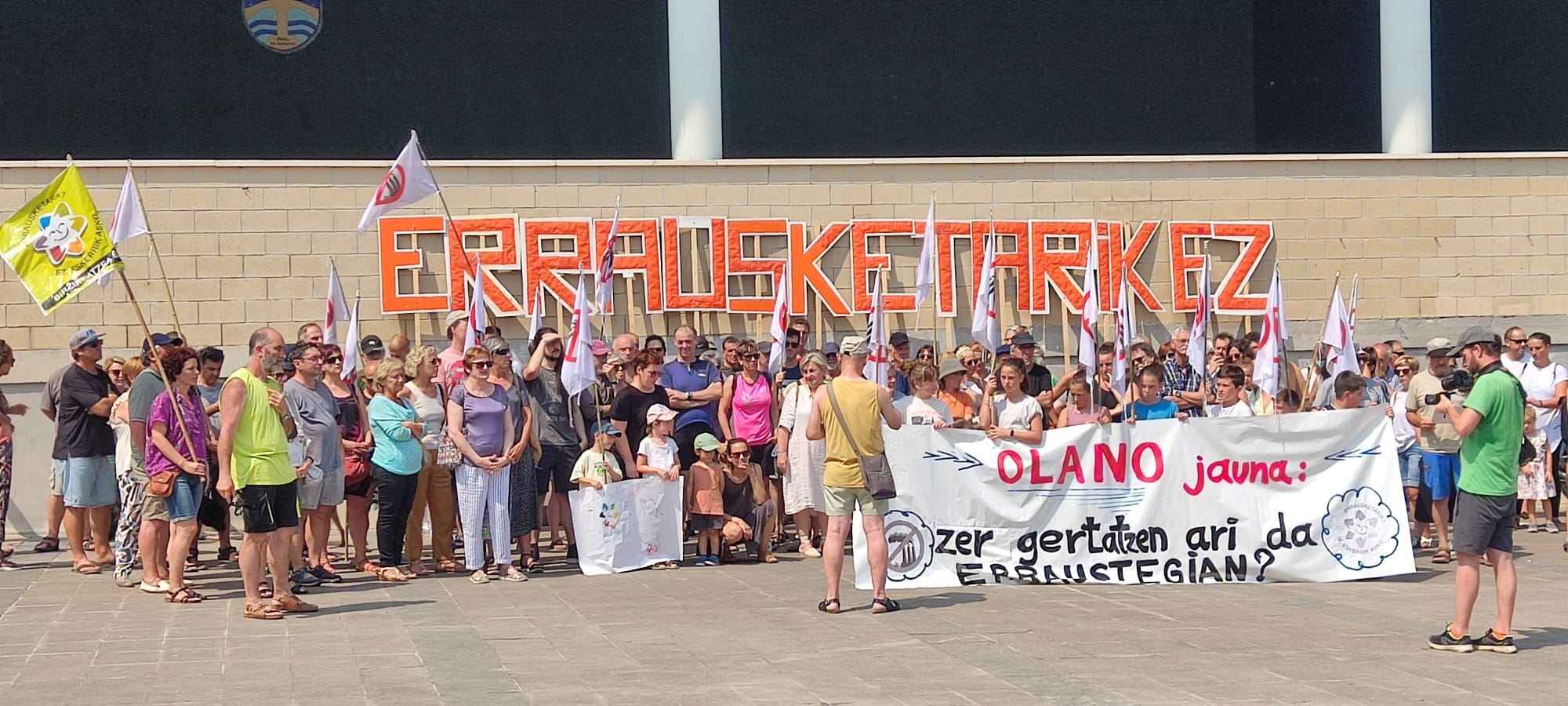 Zubietan gaur egindako elkarretaratzea. Argazkia: EITB MEDIA
